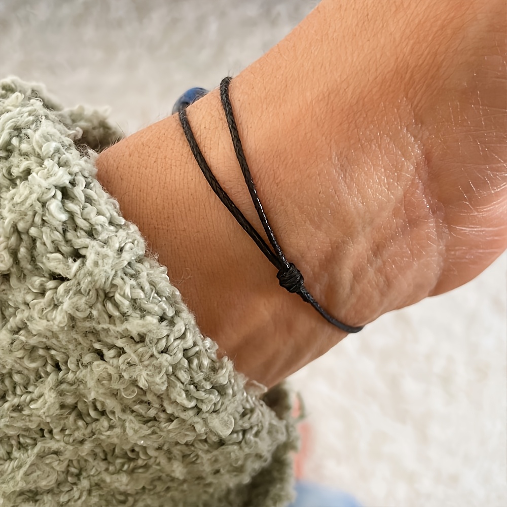 Women's Natural Stone Double Layer Bracelet, Boho Crystal Jewelry